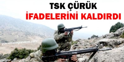 TSK 'çürük' ifadelerini kaldırdı