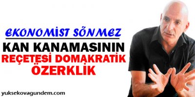 Ekonomist Sönmez: Kan kanamasının reçetesi Demokratik Özerklik