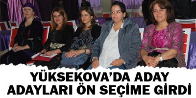 Yüksekovada aday adayları ön seçime girdi