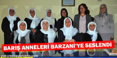 Barış Anneleri Barzani'ye seslendi