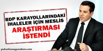 Meclis Araştırması istendi
