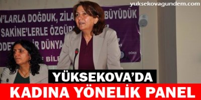 Yüksekova'da kadına yönelik panel