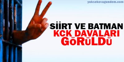 Siirt ve Batman KCK davaları görüldü