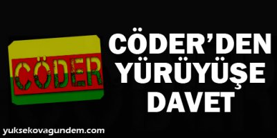 CÖDER'den yürüyüşe davet