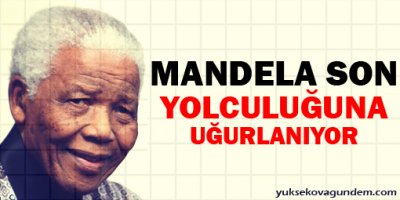 Mandela son yolculuğuna uğurlanıyor