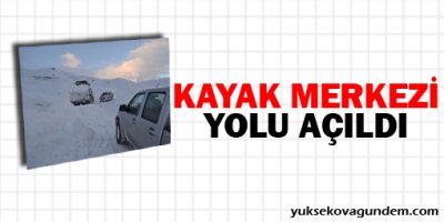 Kayak merkezi yolu açıldı