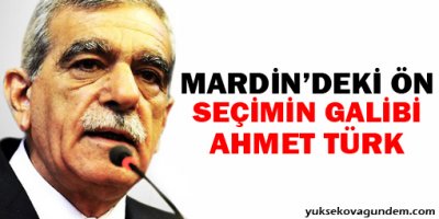 Mardindeki ön seçimin galibi Ahmet Türk