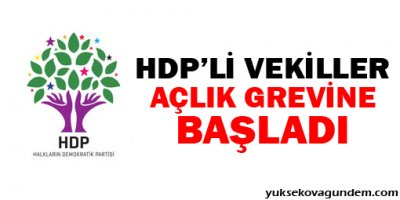 HDP'li vekiller açlık grevine başladı