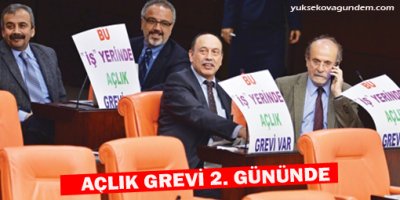 Açlık grevi 2. gününde