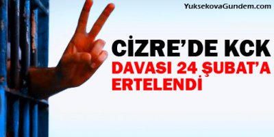 Cizre KCK davası 24 Şubata ertelendi
