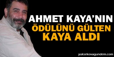 Ahmet Kaya'nın ödülünü Gülten Kaya aldı