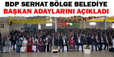 BDP Serhat bölge belediye başkan adaylarını açıkladı