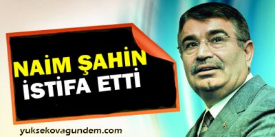 İdris Naim Şahin istifa etti