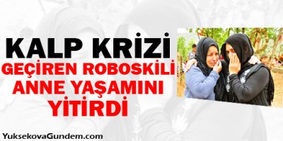 Kalp krizi geçiren Roboskili anne yaşamını yitirdi