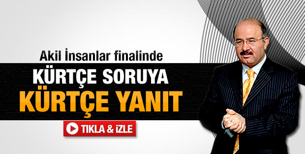 Çelik Kürtçe soruya Kürtçe yanıt verdi