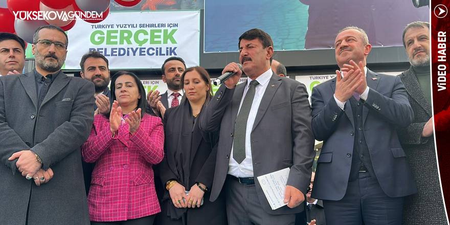 Hakkari’de İsmet Ölmez’in seçim bürosu açıldı